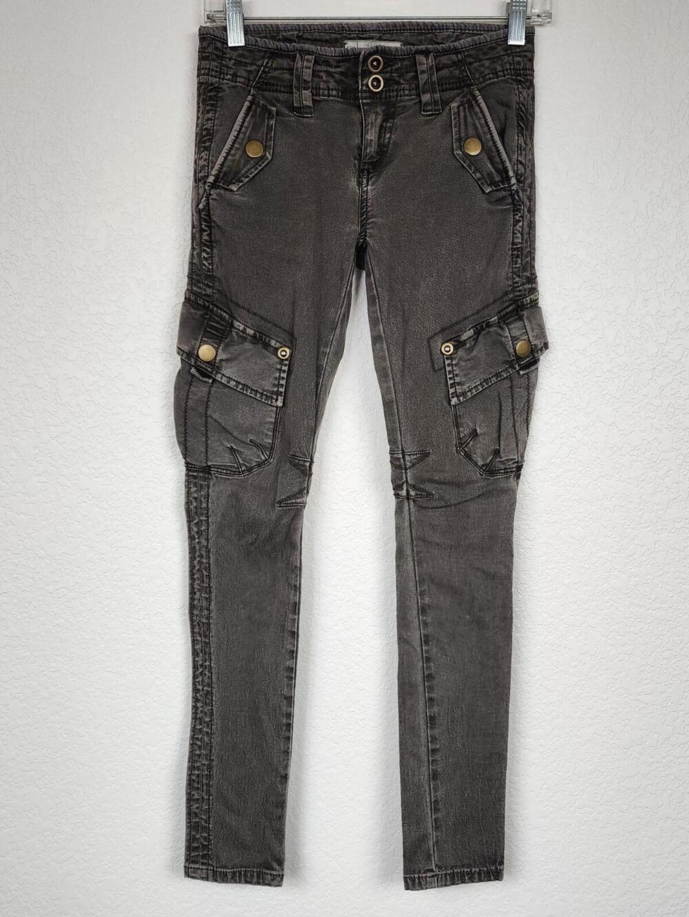 Free People Cotton Vintage Boho Cargo Skinny Jeans